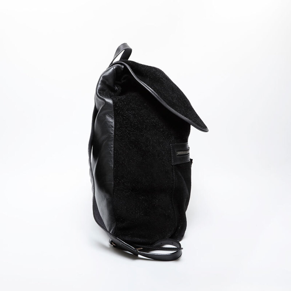 Balenciaga Leather Suede Lock Backpack/Daypack, Black, WS21590 - Picture 4 of 13